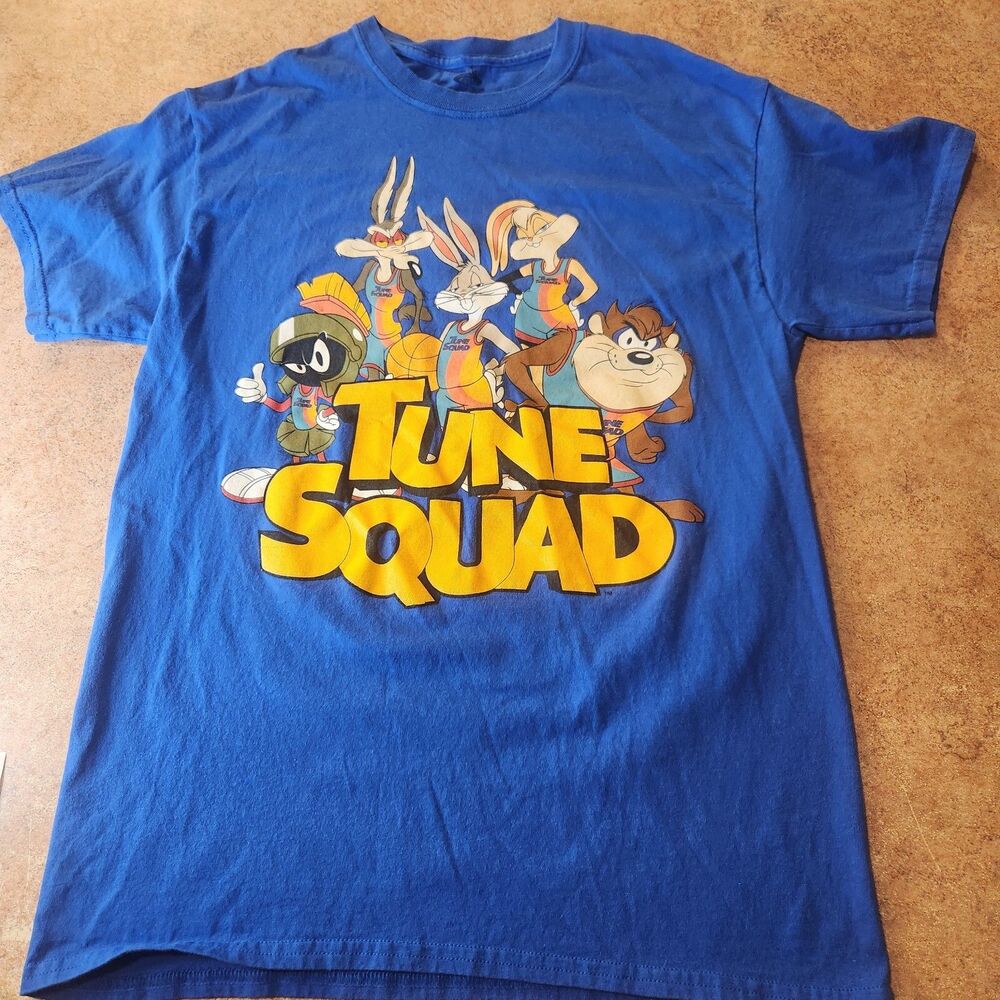 Looney Tunes Tune Squad Space Jam Men’s Medium Blue Graphic T‑Shirt